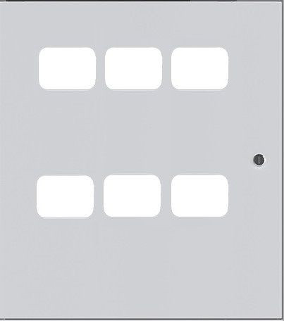 Дверь для ЩЭ 6 кв, 3 окна в ряд по горизонтали EKF mb29-d-g-6 Дверь для ЩЭ 6 кв, 3 окна в ряд по горизонтали EKF mb29-d-g-6