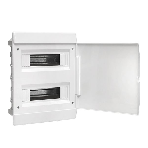 Щит распределительный ЩРВ-П-24 (пром, упаковка) белая дверца IP41 Basic pb-v-24w-bas Щит распределительный ЩРВ-П-24 (пром, упаковка) белая дверца IP41 Basic pb-v-24w-bas