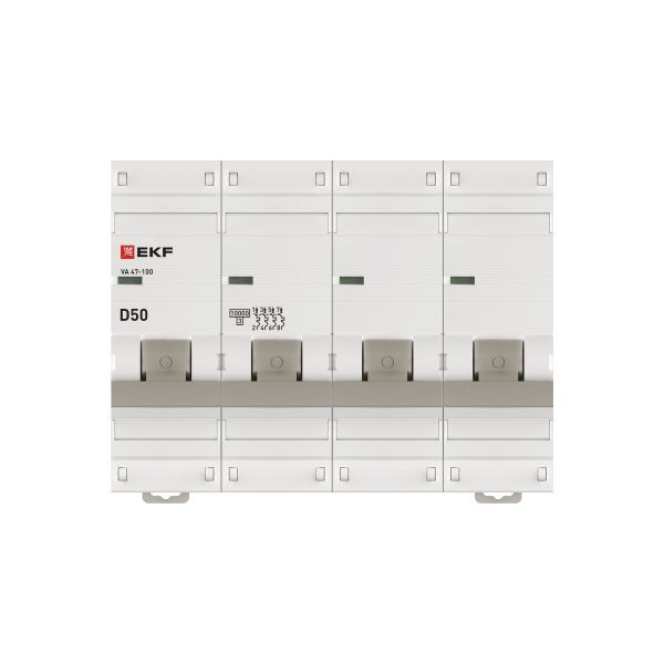 Автоматический выключатель 4P 50А (D) 10kA ВА 47-100 EKF PROxima mcb47100-4-50D-pro Автоматический выключатель 4P 50А (D) 10kA ВА 47-100 EKF PROxima mcb47100-4-50D-pro