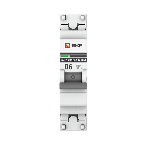 Автоматический выключатель 1P 6А (D) 6кА ВА 47-63M без теплового расцепителя EKF PROxima mcb4763m-6-1-6D-pro Автоматический выключатель 1P 6А (D) 6кА ВА 47-63M без теплового расцепителя EKF PROxima mcb4763m-6-1-6D-pro