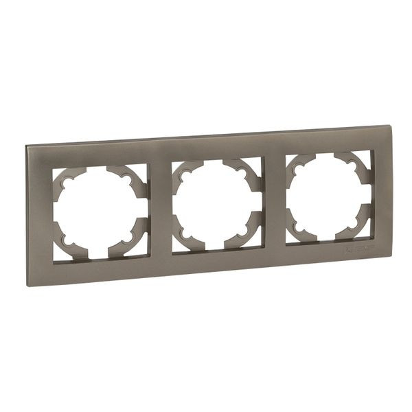 Валенсия Рамка 3-местная кашемир EKF EWM-G-303-40 Валенсия Рамка 3-местная кашемир EKF EWM-G-303-40