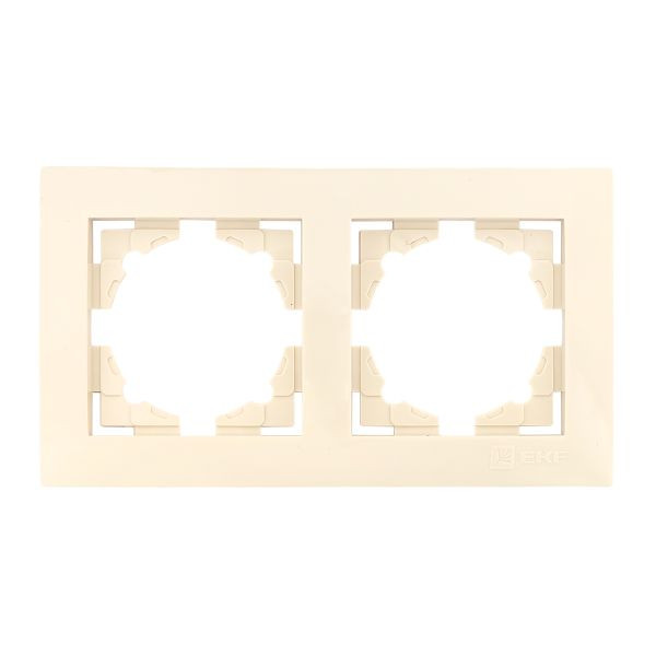 Валенсия рамка 2-местная кремовая EKF EWM-G-302-20 Валенсия рамка 2-местная кремовая EKF EWM-G-302-20