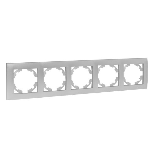 Валенсия Рамка 5-местная сталь EKF EWM-G-305-30 Валенсия Рамка 5-местная сталь EKF EWM-G-305-30