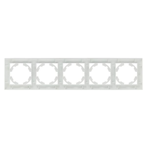 Валенсия Рамка 5-местная сталь EKF EWM-G-305-30 Валенсия Рамка 5-местная сталь EKF EWM-G-305-30