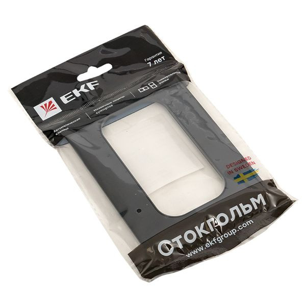 Стокгольм Рамка для розетки 2-местная черная EKF PROxima EYM-G-303-30 Стокгольм Рамка для розетки 2-местная черная EKF PROxima EYM-G-303-30