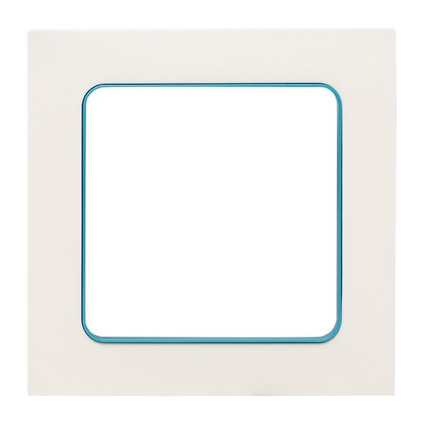 Стокгольм Рамка 1-местная белая с линией цвета синий EKF PROxima EXM-G-304-30 Стокгольм Рамка 1-местная белая с линией цвета синий EKF PROxima EXM-G-304-30