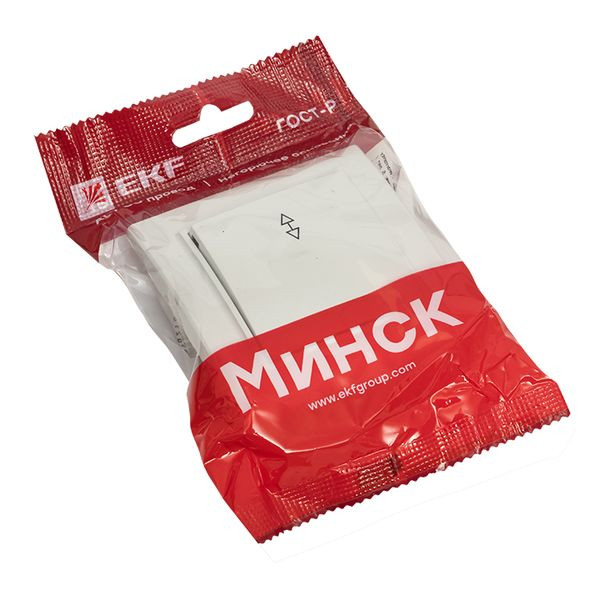 Минск Выключатель 1-клавишный СП проходной, 10А, белый EKF Basic ERV10-025-10 Минск Выключатель 1-клавишный СП проходной, 10А, белый EKF Basic ERV10-025-10