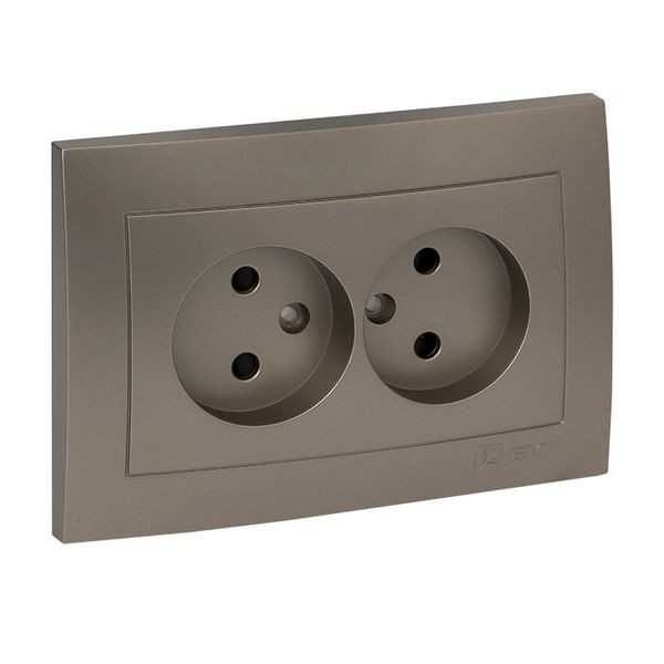 Валенсия лицевая панель розетка 2-местной б/з 10А кашемир с защ, штор, EKF PROxima ESR10-L-102-40 Валенсия лицевая панель розетка 2-местной б/з 10А кашемир с защ, штор, EKF PROxima ESR10-L-102-40