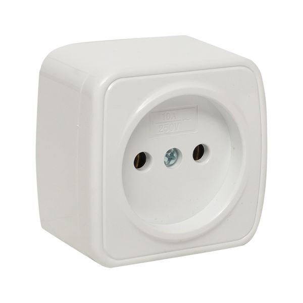 Минск Розетка 1-местная ОП 10А без заземления белая EKF Basic EGR10-022-10 Минск Розетка 1-местная ОП 10А без заземления белая EKF Basic EGR10-022-10