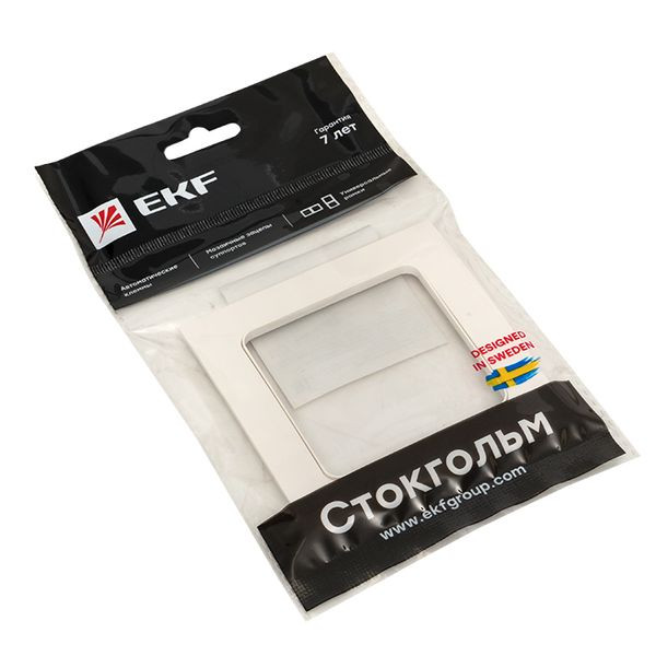 Стокгольм Рамка 1-местная белая EKF PROxima EXM-G-302-10 Стокгольм Рамка 1-местная белая EKF PROxima EXM-G-302-10