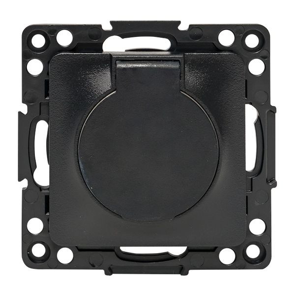 Стокгольм Механизм Розетки 1-местной с/з 16А автоматические клеммы черный с крышкой и защ, штор, IP44 EKF PROxima EZR16-028-10-44 Стокгольм Механизм Розетки 1-местной с/з 16А автоматические клеммы черный с крышкой и защ, штор, IP44 EKF PROxima EZR16-028-10-44