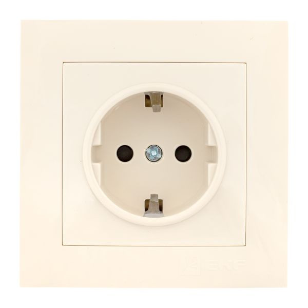 Валенсия розетка 1-местная с/з 16А кремовая с защ, штор, EKF PROxima EWR16-028-20 Валенсия розетка 1-местная с/з 16А кремовая с защ, штор, EKF PROxima EWR16-028-20