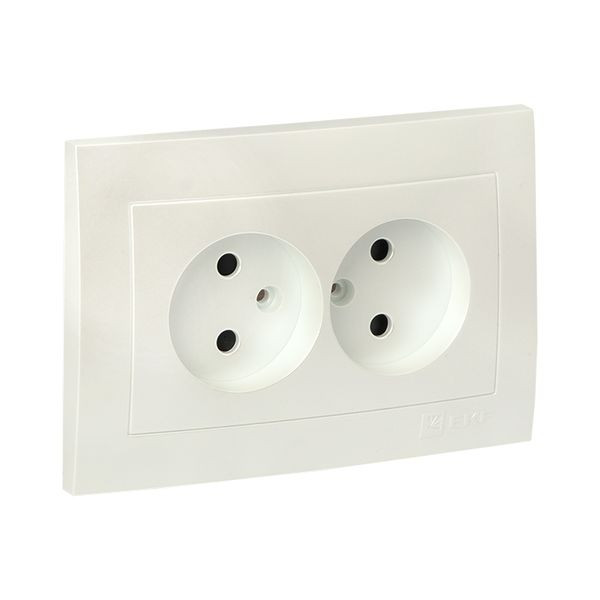 Валенсия лицевая панель розетка 2-местной б/з 10А жемчуг с защ, штор, EKF PROxima ESR10-L-102-50 Валенсия лицевая панель розетка 2-местной б/з 10А жемчуг с защ, штор, EKF PROxima ESR10-L-102-50