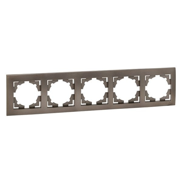 Валенсия Рамка 5-местная графит EKF EWM-G-305-60 Валенсия Рамка 5-местная графит EKF EWM-G-305-60