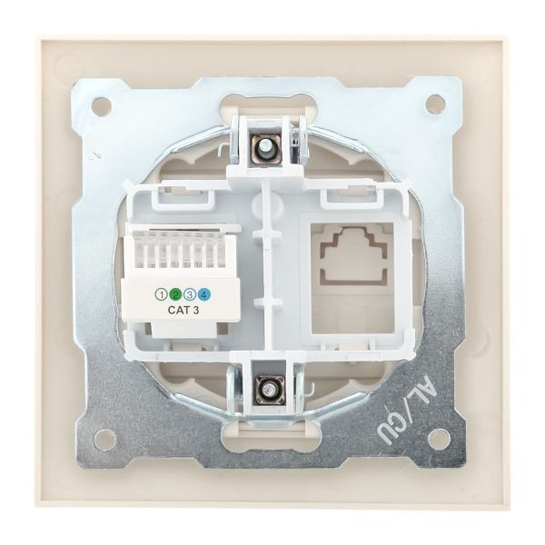 Валенсия розетка телефонная RJ-11 1-местная кремовая EKF PROxima EWT01-034-20 Валенсия розетка телефонная RJ-11 1-местная кремовая EKF PROxima EWT01-034-20