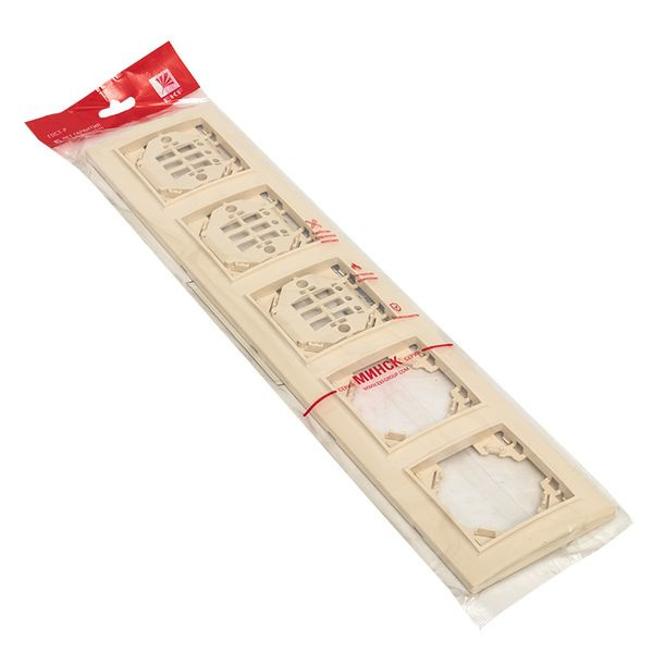 Рамка 5-местная горизонтальная бежевый Минск EKF ERM-G-305-20 Рамка 5-местная горизонтальная бежевый Минск EKF ERM-G-305-20