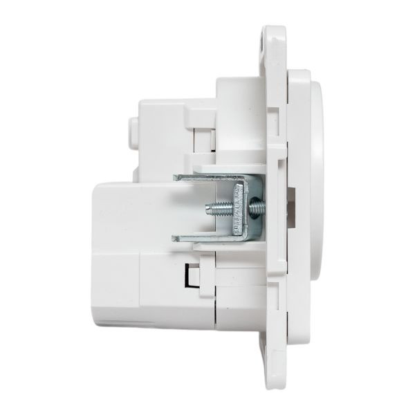 Стокгольм Механизм Розетки 1-местной с/з, USB 2A 16А винтовые клеммы белый с защ, штор, EKF EYR16-2USB-typeA Стокгольм Механизм Розетки 1-местной с/з, USB 2A 16А винтовые клеммы белый с защ, штор, EKF EYR16-2USB-typeA