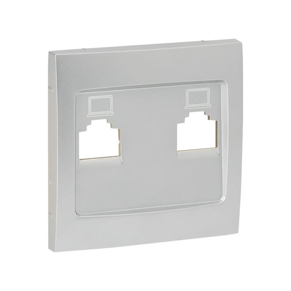 Валенсия лицевая панель розетки RJ-45 1-местная сталь EKF PROxima ESK01-L-035-30 Валенсия лицевая панель розетки RJ-45 1-местная сталь EKF PROxima ESK01-L-035-30