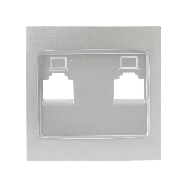 Валенсия лицевая панель розетки RJ-45 1-местная сталь EKF PROxima ESK01-L-035-30 Валенсия лицевая панель розетки RJ-45 1-местная сталь EKF PROxima ESK01-L-035-30