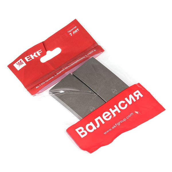 Валенсия лицевая панель выключателя 2-кл, проходного 10А графит EKF PROxima ESV10-L-027-60 Валенсия лицевая панель выключателя 2-кл, проходного 10А графит EKF PROxima ESV10-L-027-60