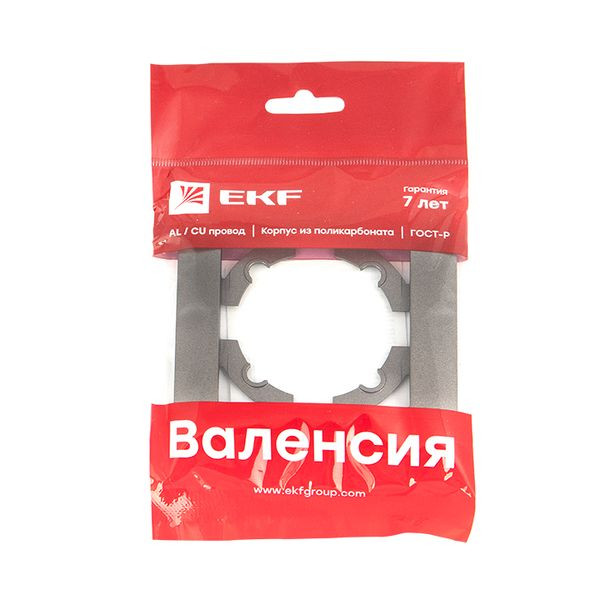 Валенсия Рамка 1-местная графит EKF EWM-G-301-60 Валенсия Рамка 1-местная графит EKF EWM-G-301-60