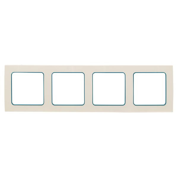 Стокгольм Рамка 4-местная белая с линией цвета синий EKF PROxima EAM-G-305-30 Стокгольм Рамка 4-местная белая с линией цвета синий EKF PROxima EAM-G-305-30
