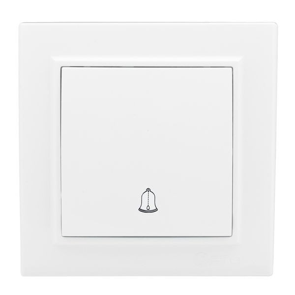 Кнопка звонка СП, Минск, 10А, белый EKF ERV10-026-10 Кнопка звонка СП, Минск, 10А, белый EKF ERV10-026-10