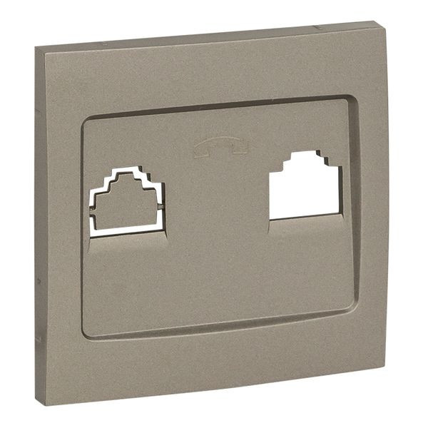 Валенсия лицевая панель розетки Phone 1-местная кашемир EKF PROxima EST01-L-034-40 Валенсия лицевая панель розетки Phone 1-местная кашемир EKF PROxima EST01-L-034-40