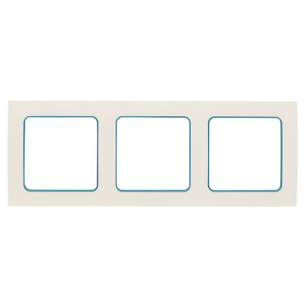 Стокгольм Рамка 3-местная белая с линией цвета синий EKF PROxima EAM-G-304-30 Стокгольм Рамка 3-местная белая с линией цвета синий EKF PROxima EAM-G-304-30
