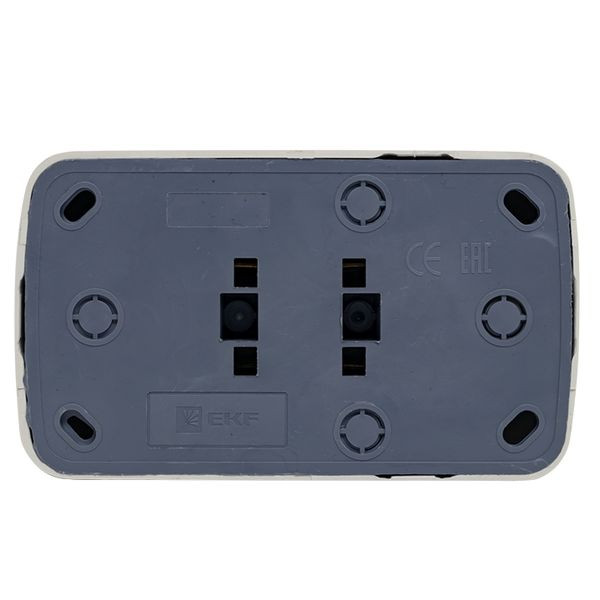 Минск Розетка 2-местная ОП 16А с заземлением белая EKF Basic EGR16-128-10 Минск Розетка 2-местная ОП 16А с заземлением белая EKF Basic EGR16-128-10