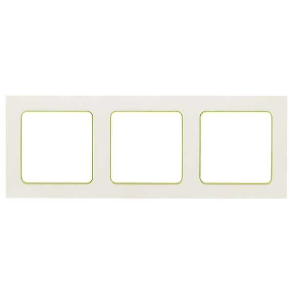 Стокгольм Рамка 3-местная белая с линией цвета зеленый EKF PROxima EAM-G-302-10 Стокгольм Рамка 3-местная белая с линией цвета зеленый EKF PROxima EAM-G-302-10