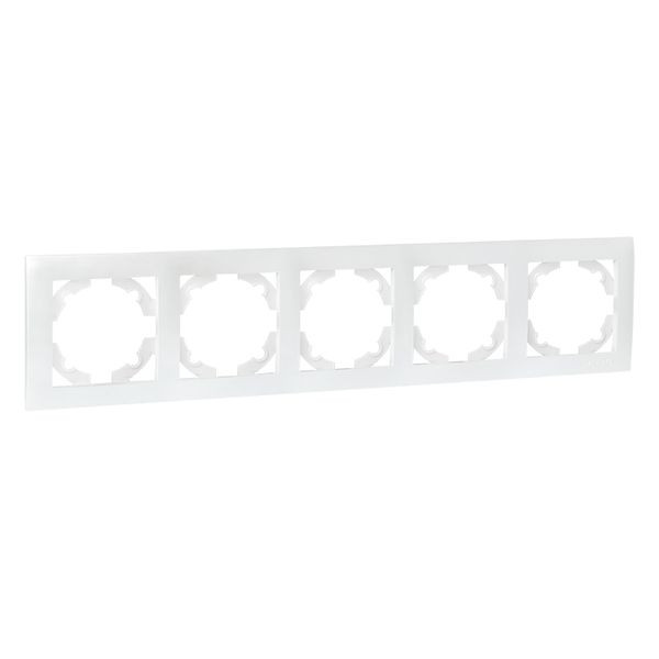 Валенсия Рамка 5-местная жемчуг EKF EWM-G-305-50 Валенсия Рамка 5-местная жемчуг EKF EWM-G-305-50