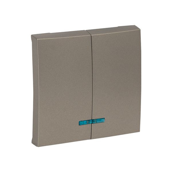 Валенсия лицевая панель выключателя 2-кл, с индикатором 10А кашемир EKF PROxima ESV10-L-123-40 Валенсия лицевая панель выключателя 2-кл, с индикатором 10А кашемир EKF PROxima ESV10-L-123-40