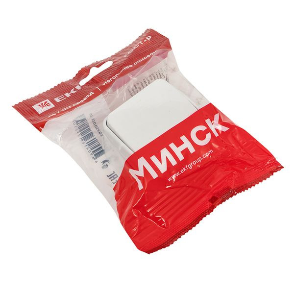 Минск Выключатель 1-клавишный ОП 10А белый EKF Basic EGV10-021-10 Минск Выключатель 1-клавишный ОП 10А белый EKF Basic EGV10-021-10