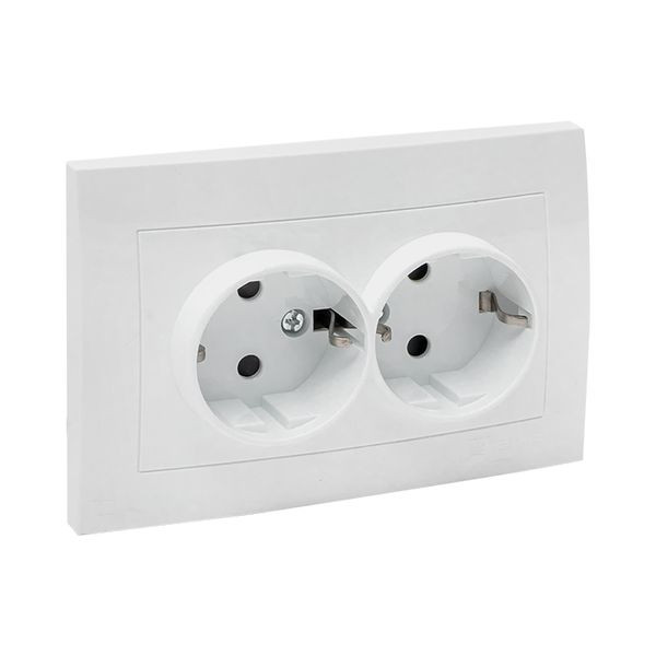 Валенсия розетка 2-местная с/з 16А белая с защ, штор, EKF PROxima EWR16-128-10 Валенсия розетка 2-местная с/з 16А белая с защ, штор, EKF PROxima EWR16-128-10