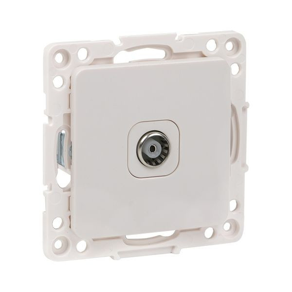 Стокгольм Механизм Розетки TV 1-местной проходной 75Ом 5-862МГц винтовые клеммы белый EKF PROxima EYA00-127-10 Стокгольм Механизм Розетки TV 1-местной проходной 75Ом 5-862МГц винтовые клеммы белый EKF PROxima EYA00-127-10