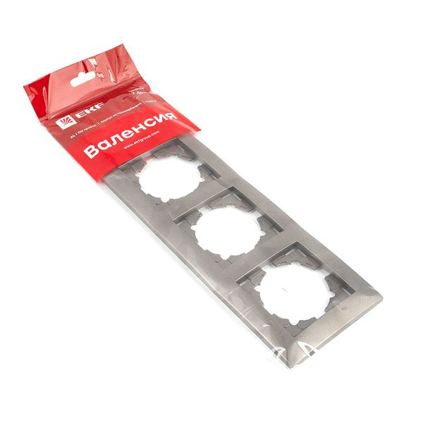 Валенсия Рамка 4-местная графит EKF EWM-G-304-60 Валенсия Рамка 4-местная графит EKF EWM-G-304-60