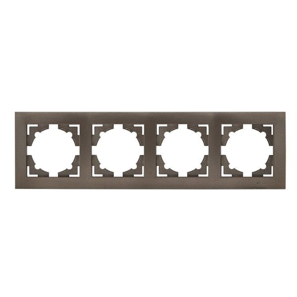 Валенсия Рамка 4-местная графит EKF EWM-G-304-60 Валенсия Рамка 4-местная графит EKF EWM-G-304-60