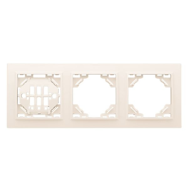Рамка 3-местная горизонтальная бежевый Минск EKF ERM-G-303-20 Рамка 3-местная горизонтальная бежевый Минск EKF ERM-G-303-20