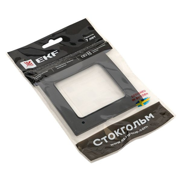 Стокгольм Рамка 1-местная черная EKF PROxima EXM-G-302-30 Стокгольм Рамка 1-местная черная EKF PROxima EXM-G-302-30