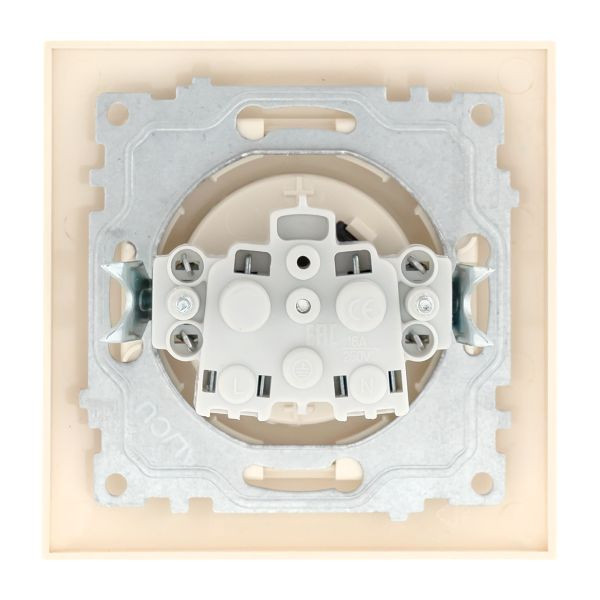 Валенсия розетка 1-местная б/з 10А кремовая с защ, штор, EKF PROxima EWR10-022-20 Валенсия розетка 1-местная б/з 10А кремовая с защ, штор, EKF PROxima EWR10-022-20