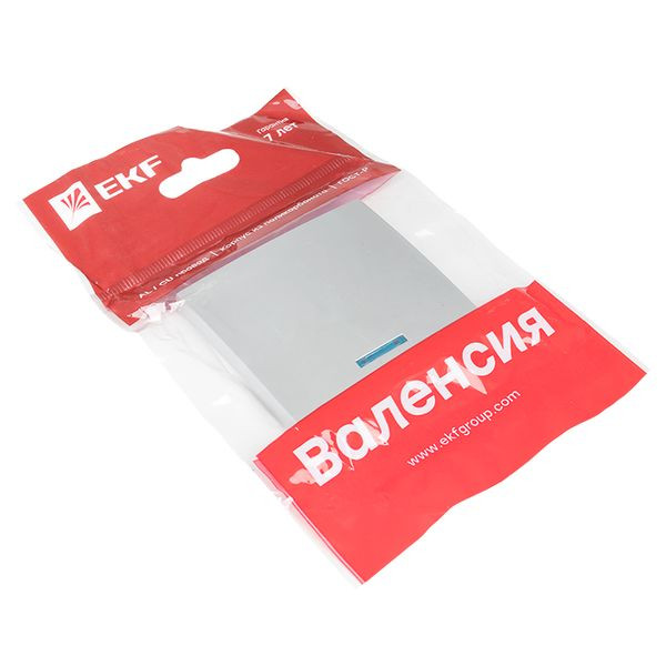 Валенсия лицевая панель выключателя 1-кл, с индикатором 10А сталь EKF PROxima ESV10-L-121-30 Валенсия лицевая панель выключателя 1-кл, с индикатором 10А сталь EKF PROxima ESV10-L-121-30