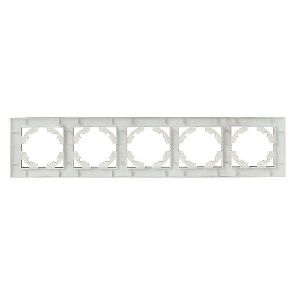 Валенсия Рамка 5-местная кашемир EKF EWM-G-305-40 Валенсия Рамка 5-местная кашемир EKF EWM-G-305-40