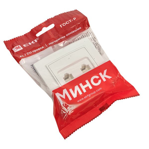 Минск Розетка RJ-45+Phone СП белая EKF Basic ERK00-135-10 Минск Розетка RJ-45+Phone СП белая EKF Basic ERK00-135-10