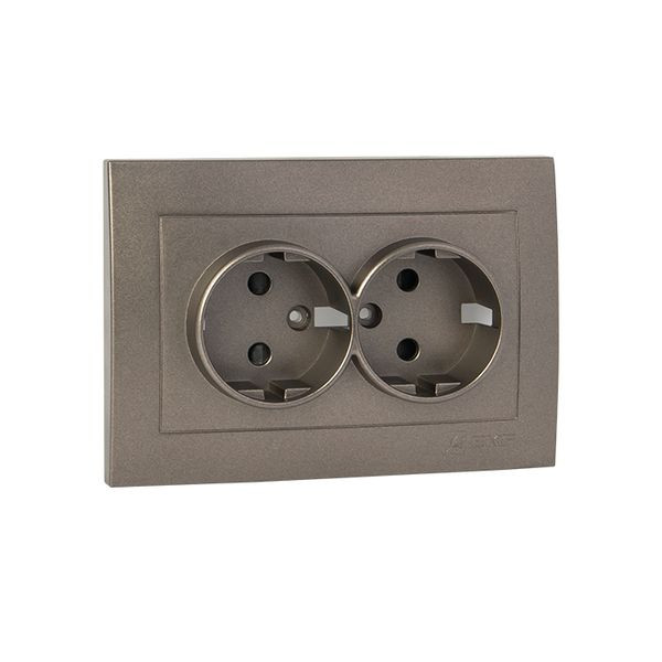 Валенсия лицевая панель розетки 2-местной с/з 16А графит с защ, штор, EKF PROxima ESR16-L-128-60 Валенсия лицевая панель розетки 2-местной с/з 16А графит с защ, штор, EKF PROxima ESR16-L-128-60