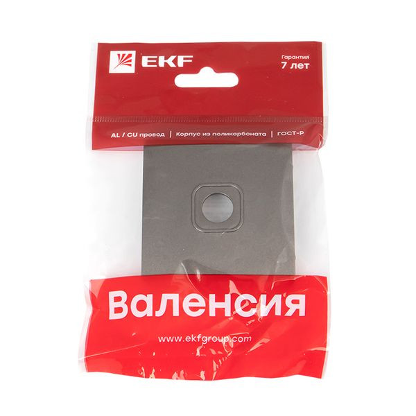 Валенсия лицевая панель розетки TV 1-местная 75Ом 5-862МГц графит EKF PROxima ESA00-L-027-60 Валенсия лицевая панель розетки TV 1-местная 75Ом 5-862МГц графит EKF PROxima ESA00-L-027-60