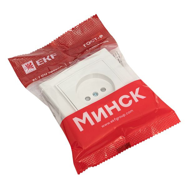 Минск Розетка 1-местная СП без заземления, 10 А, с защ,штор,, белая EKF Basic ERR10-022-100 Минск Розетка 1-местная СП без заземления, 10 А, с защ,штор,, белая EKF Basic ERR10-022-100