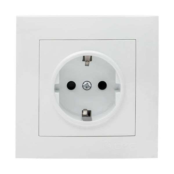 Валенсия розетка 1-местная с/з 16А белая с защ, штор, EKF PROxima EWR16-028-10 Валенсия розетка 1-местная с/з 16А белая с защ, штор, EKF PROxima EWR16-028-10
