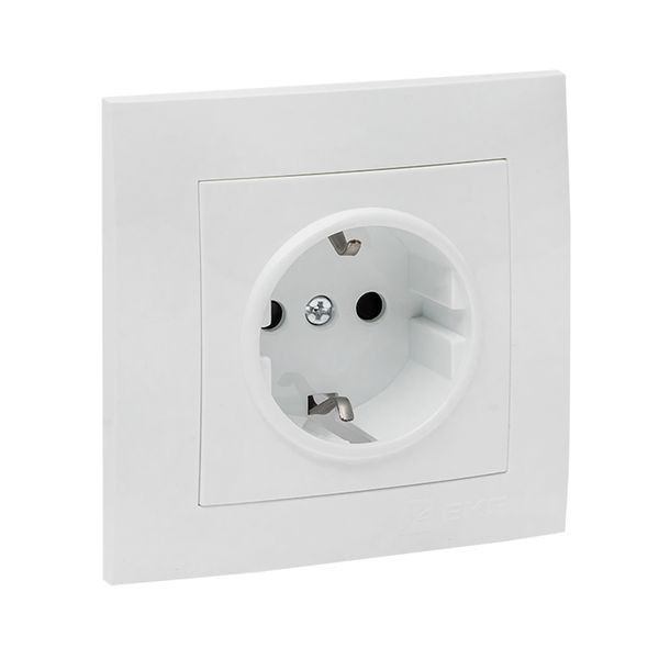 Валенсия розетка 1-местная с/з 16А белая с защ, штор, EKF PROxima EWR16-028-10 Валенсия розетка 1-местная с/з 16А белая с защ, штор, EKF PROxima EWR16-028-10
