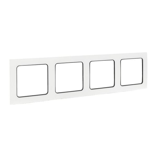Стокгольм Рамка 4-местная белая с линией цвета черный EKF PROxima EZM-G-305-20 Стокгольм Рамка 4-местная белая с линией цвета черный EKF PROxima EZM-G-305-20